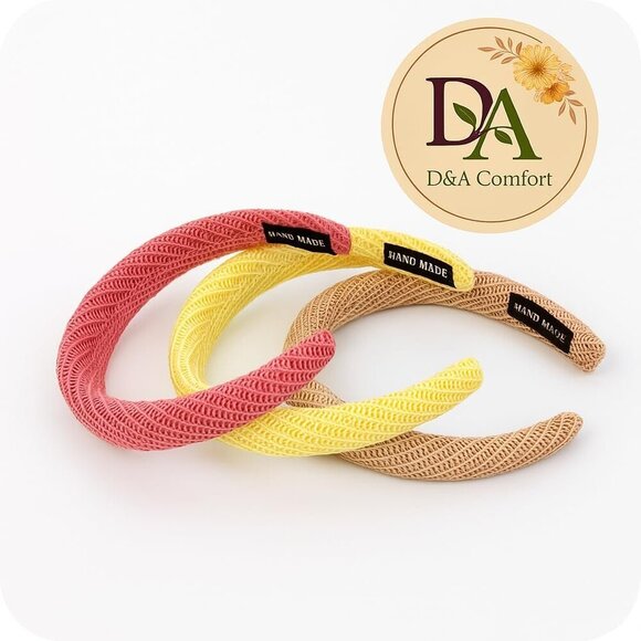 Handmade Headbands 3 Pack Soft Stretch Fabric Casual Elegant Comfortable main image 8